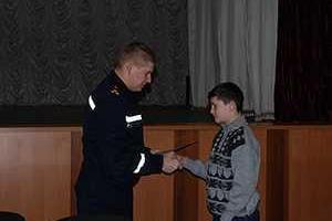 Юного спасателя наградили на Николаевщине