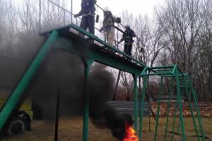 Пожарно-тактические занятия провели спасатели г.Чернобыль