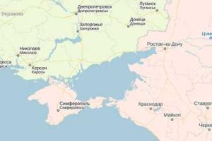 На картах российского "Яндекса" Крым - территория РФ