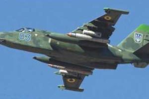 Потерял управление и упал военный самолет "Су-25" 