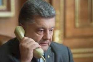 Порошенко провел телефонный разговор с Главой Европейской Комиссии