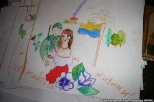 Рисунки и письма для бойцов АТО собирают в Днепропетровске   