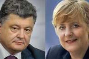 Состоялся телефонный разговор Порошенко с Ангелой Меркель
