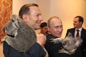 Путин на память сфотографировался с коалой