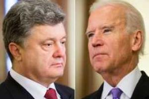 Порошенко провел телефонный разговор с Джозефом Байденом