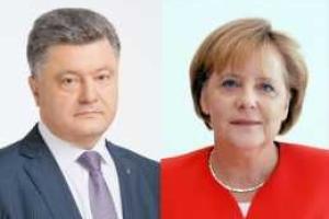 Порошенко провел телефонный разговор с Ангелой Меркель