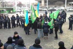 Антиукраинский митинг пытались провести в Харькове местные сепаратисты