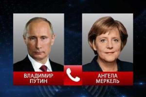 Путин провел телефонный разговор с Ангелой Меркель