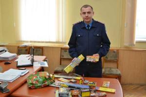 Тернопольские милиционеры изъяли из незаконного оборота более 17 кг пиротехники