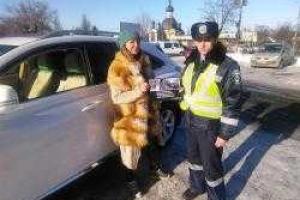 В Киеве сотрудники ГАИ провели акцию "Я сажусь за руль только трезвым!"