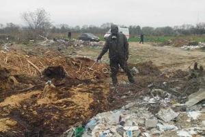 В Шостке продолжаются работы по дегазации местности после разлива химического вещества