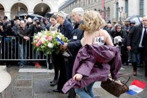 Марин Ле Пен был атакован активистками Femen