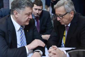 Петр Порошенко и Жан-Клод Юнкер обсудили перспективы сотрудничества между Украиной и ЕС