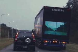 Гениальная идея компании Samsung для безопасности на дорогах