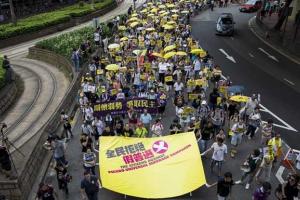 В Гонконге продолжается "революция зонтиков"