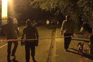 Видео с места расстрела патруля в Одессе