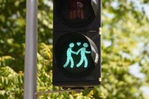 "Веселенькие" светофоры появились на улицах Мюнхена