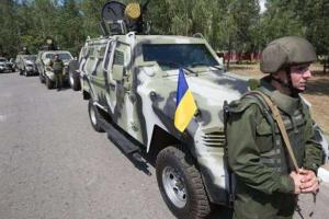 В район Мукачево прибыла колонна тяжелой военной техники