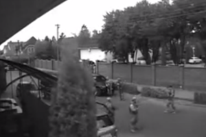Видео с разных камер наблюдения спорткомплекса в Мукачево 