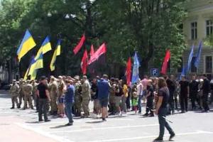 На Одесчине активисты "Правого сектора" пикетировали здание областной милиции