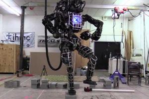 Американская инженерная компания вывела двуногого робота на прогулку в лес