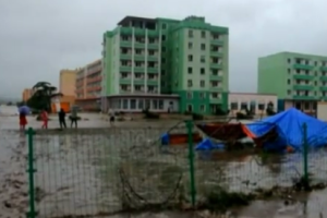 Видео последствий мощного наводнения в Северной Корее