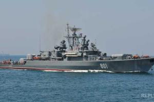 Корабли ВМС РФ курсируют возле самой украинской границы, наблюдая за военными учениями