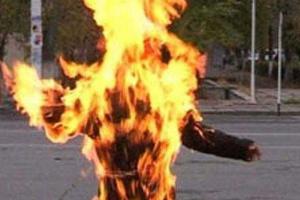 В Варшаве мужчина совершил акт самосожжения на заправке