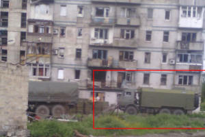 Российские военные пригнали в Донецк новейший комплекс радиоразведки "Торн"