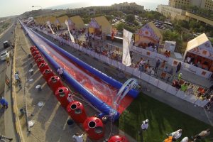 В Иордании открыли самую большую в мире водную горку длиной 611 м