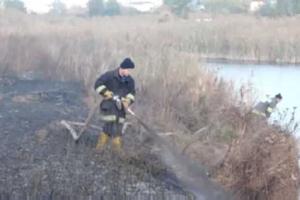 Под Киевом продолжается борьба спасателей с тлеющими торфяниками