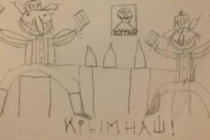Российский художник о Путине и реальности - в "детских шаржах"
