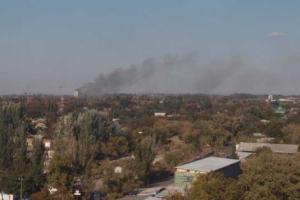 Видео последствий сегодняшнего обстрела Донецка