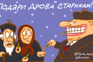 Россияне в соцсетях негодуют из-за объявленной акции помощи старикам "Подари дрова"