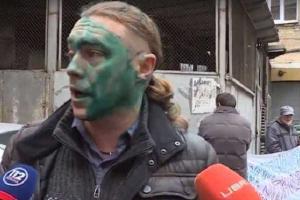 Активист, обливший зеленкой экс-свободовца Мирошниченко, объяснил свой поступок 