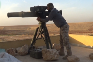 Сирийские повстанцы точным выстрелом уничтожили российский вертолет. Видео