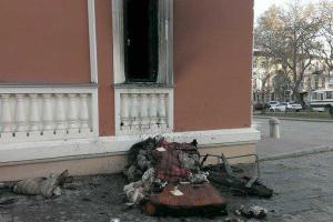 В Одессе произошел пожар в музее морского флота 