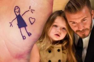 Бекхэм сделал новые тату, посвященные своим детям