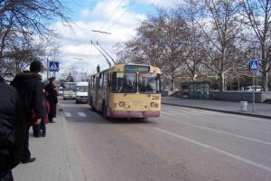 В Севастополе замерли троллейбусы