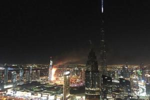 В Дубае горит самый высокий в мире отель-небоскреб. Видео