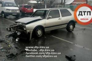 В Броварах легковушка врезалась в попутную маршрутку: пострадали три человека