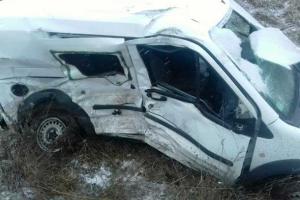 На Ровенщине два микроавтобуса не разминулись на трассе: 9 человек травмировано