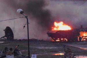 В одной из российских воинских частей произошла серия взрывов