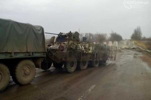 В Широкино бойцы разведподразделения ВСУ провели спецоперацию по разминированию и возвращению на базу БТР-3