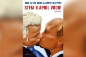 Нидерландская железная дорога запретила размещать на станциях и автобусных остановках плакаты с целующимся Путиным