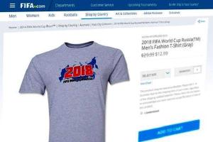 FIFA изъяла из продажи в онлайн-магазине футболки к ЧМ-2018 с картой России без Крыма