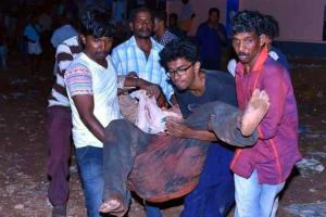 В Индии масштабный пожар в индуистском храме унес жизни более сотни человек