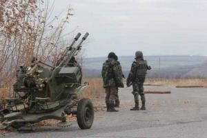 Штаб АТО: по промышленной зоне Авдеевки боевики вели хаотичный огонь из зенитных установок ЗУ-2
