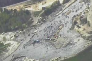 Янтарная "лихорадка": на Ровенщине пограничники зафиксировали очередную "стоянку старателей"