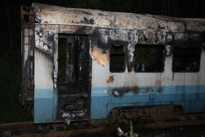 На Винничине произошел пожар в пригородном поезде